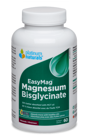 EasyMag Magnesium Bisglycinate Minerals cg-dev-platinumnaturals 60